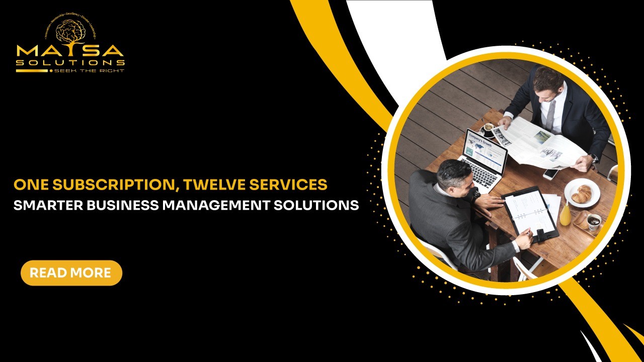 One Subscription. Twelve Services for Smarter Business Management Solutions.